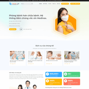 Theme WordPress trung tâm tiêm chủng vắc xin