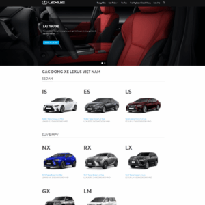 Theme wordpress bán xe ô tô lexus