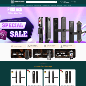 Theme wordpress bán khóa cửa vân tay