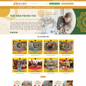 Theme wordpress đồ cúng, mâm cúng