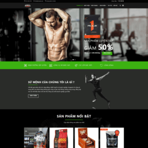 Theme wordpress gym store