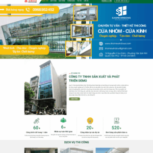 Theme wordpress cửa nhôm kính
