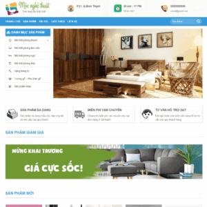 Theme wordpress nội thất mộc