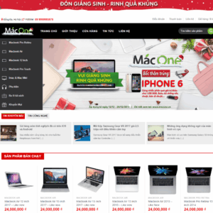 Theme wordpress bán laptop Macbook