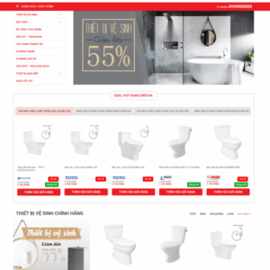 Theme wordpress thiết bị vệ sinh, bồn cầu