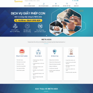 Theme wordpress dịch vụ làm giấy phép
