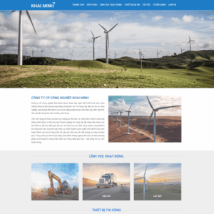 Theme wordpress giới thiệu công ty điện năng lượng gió