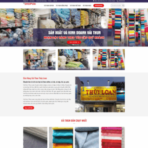 Theme wordpress shop bán vải