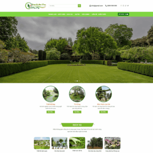 Theme wordpress thiết kế sân vườn cây cảnh