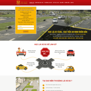 Theme wordpress trung tâm dạy lái xe