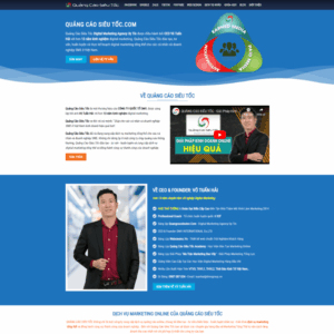 Theme wordpress dịch vụ quảng cáo siêu tốc