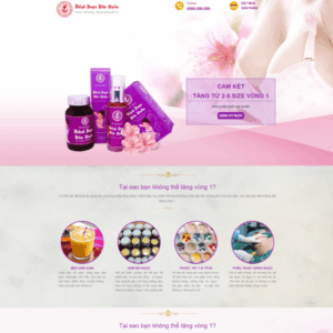 Theme wordpress thực phẩm chức năng nâng ngực