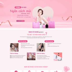 Theme wordpress ladingpape mỹ phẩm xịt thơm
