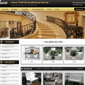 Theme wordpress cơ khí sắt mỹ nghệ