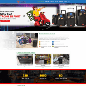 Theme wordpress dịch vụ cho thuê loa kẹo kéo