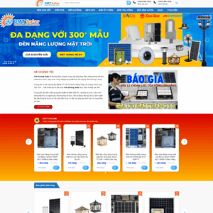 Theme wordpress bán đèn solar năng lượng mặt trời