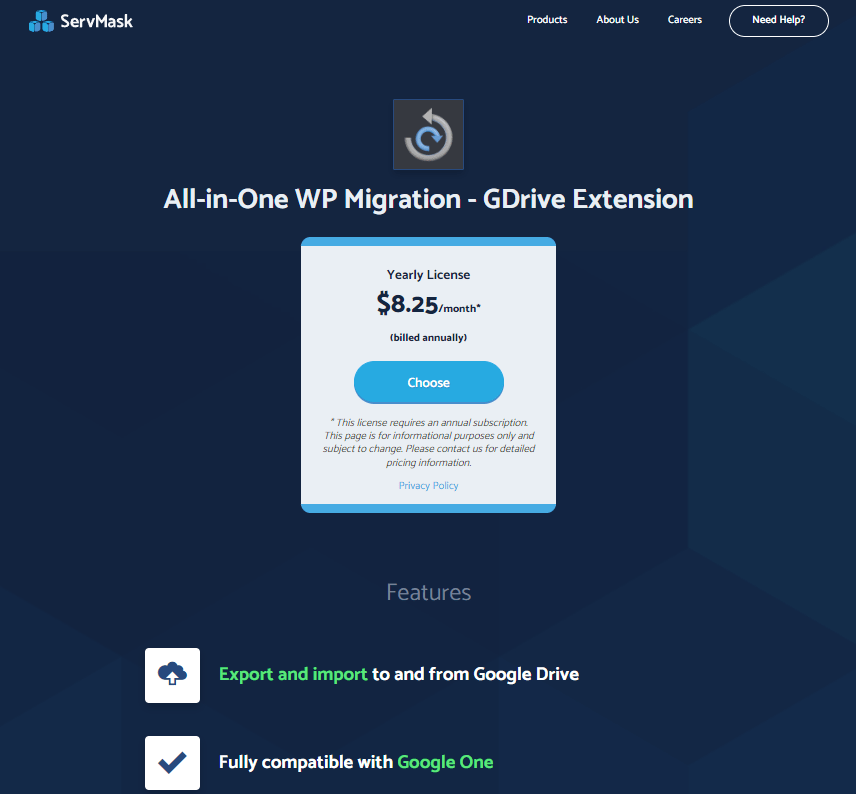 All-in-One WP Migration - GDrive Extension [Có Key] Lifetime