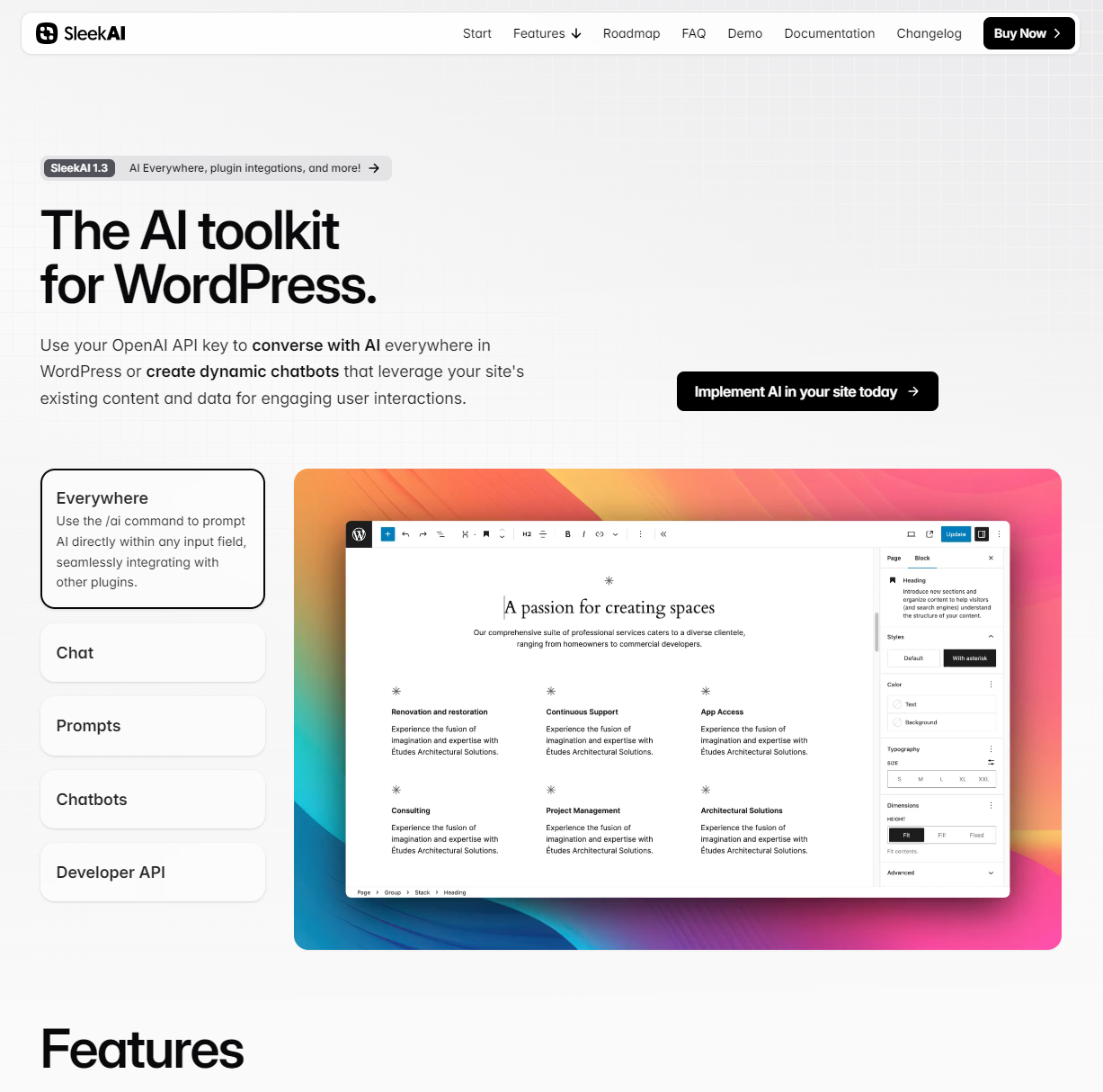 Sleek.so AI [Có Key] Lifetime - The AI toolkit for WordPress