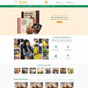 Theme wordpress nông trại nấm