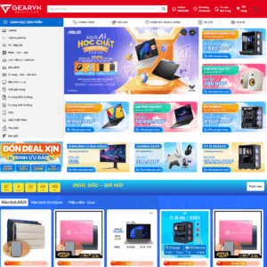 Theme wordpress bán thiết bị máy tính laptop giống Gearvn