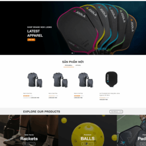 Theme WordPress Bán dụng cụ chơi Pickleball 2