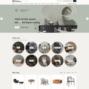 Theme WordPress Elementor nội thất mẫu số 5