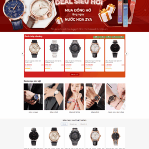 Theme wordpress bán đồng hồ cao cấp 08