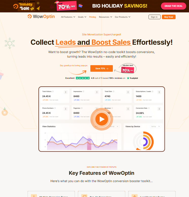 WowOptin Pro [Có Key] chính hãng - bản Lifetime trọn đời