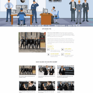 Theme wordpress công ty dịch vụ bảo vệ 1