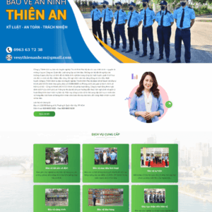 Theme wordpress dịch vụ bảo vệ 2
