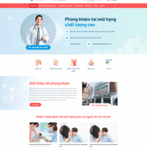 Theme wordpress phòng khám tai mũi họng