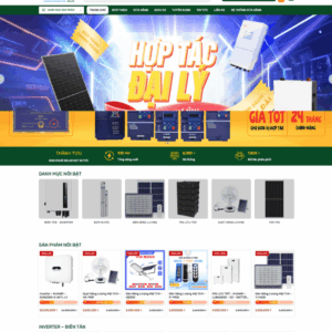 Theme wordpress công ty năng lượng mặt trời solar 4 tối ưu chuẩn Xanh