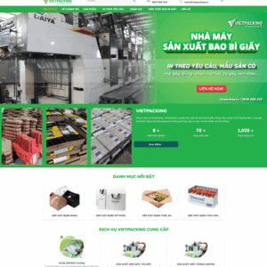 Theme WordPress công ty sản xuất hộp giấy và in bao bì
