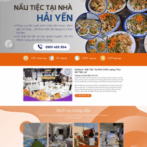 Theme wordpress dịch vụ nấu tiệc cưới tại nhà