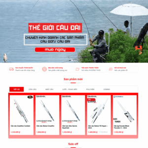 Theme wordpress shop bán dụng cụ câu cá