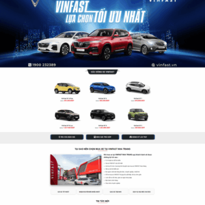 Theme WordPress showroom ô tô VinFast