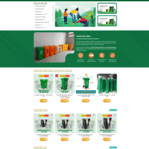 Theme wordpress bán thùng rác chuẩn đẹp
