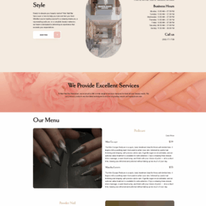 Theme wordpress tiệm nail 1 chuẩn đẹp