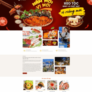 Theme wordpress nhà hàng quán ăn 2025 chuẩn Xanh google