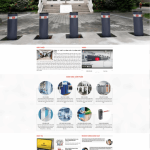 Theme WordPress công ty thi công & lắp đặt Cửa Tự Động