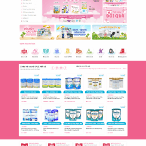 Theme wordpress shop bán sữa baby 5