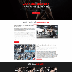 Theme wordpress phòng tập gym 6
