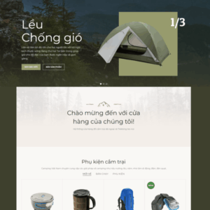 Theme WordPress Elementor Camping - Đồ Cắm Trại Dã Ngoại