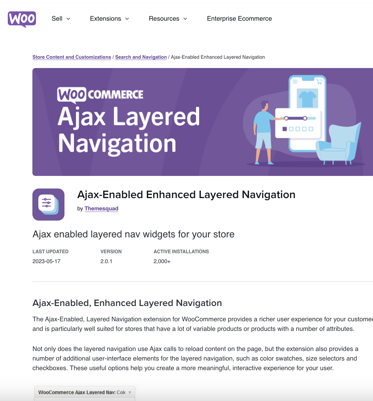 Ajax-Enabled Enhanced Layered Navigation