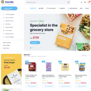 Theme WordPress Elementor thương mại điện tử mẫu số 2