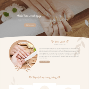 Theme wordpress dịch vụ nail và phụ kiện