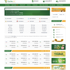 Theme WordPress bán sim số 02