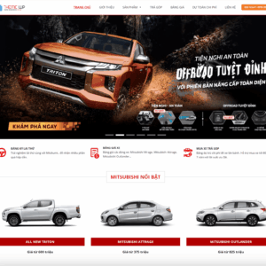 Theme wordpress bán xe mitsubishi