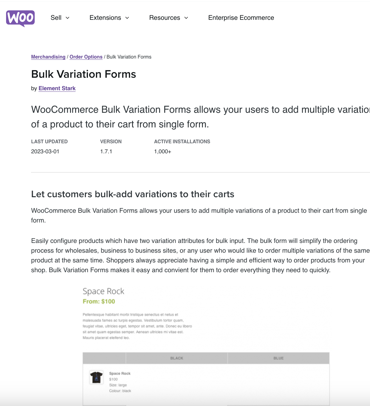 Bulk Variation Forms