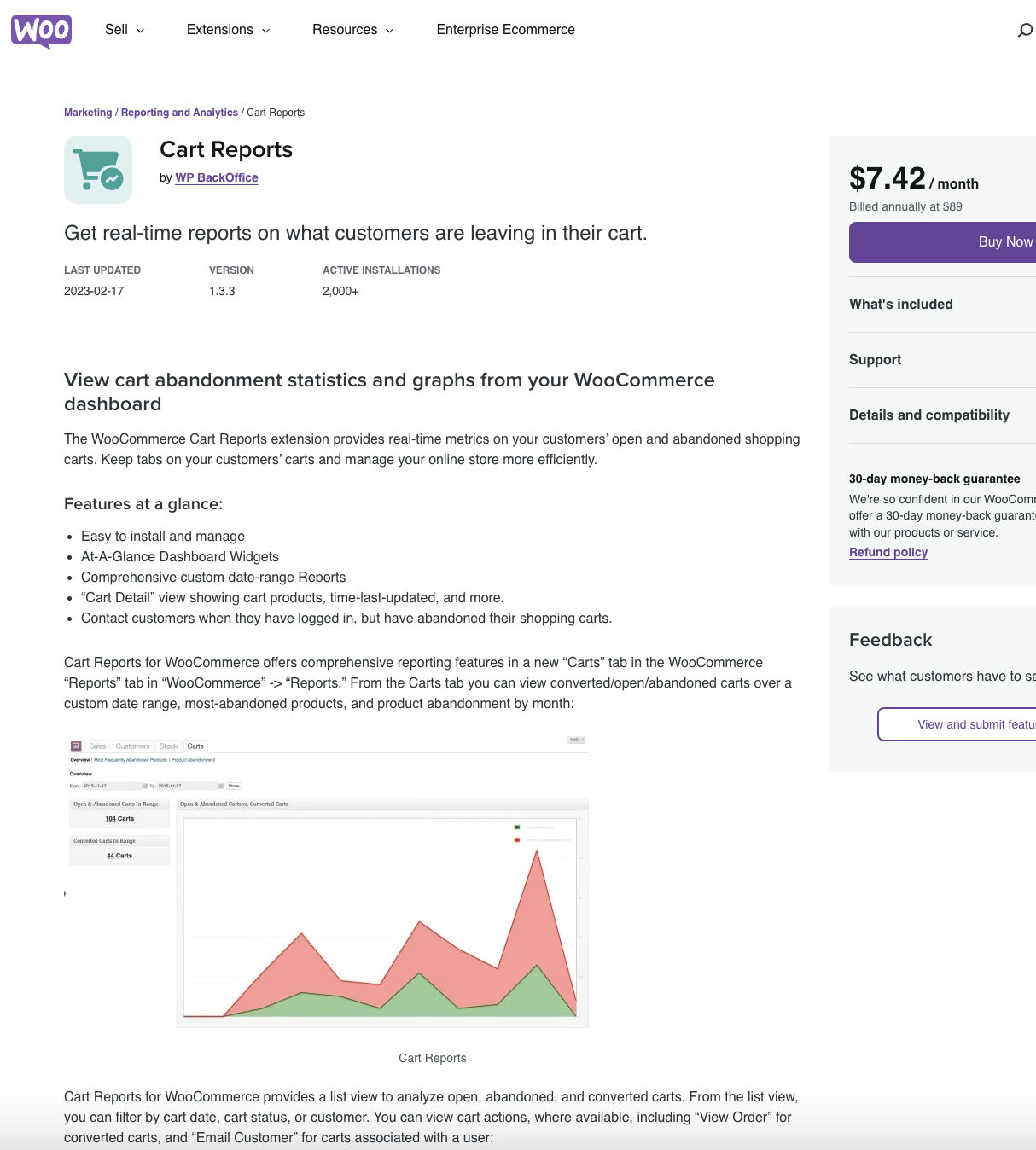 Cart Reports